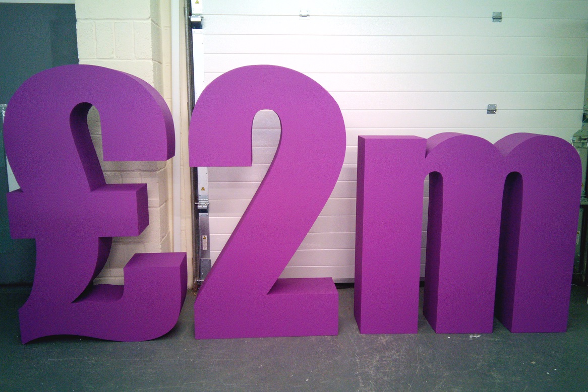 £2m polystyrene numbers